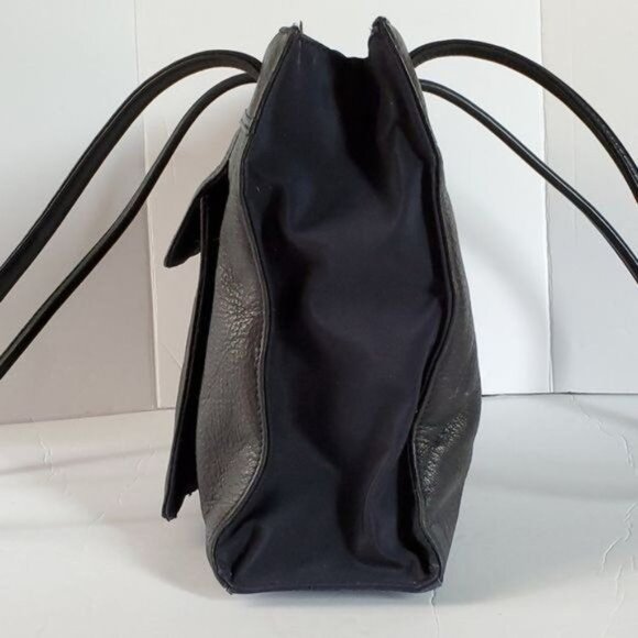 Giani Bernini Shoulder Bag Handbag Leather Navy Satchel Purse WOMEN'S WOMAN'S - Picture 5 of 13